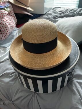 Peter Beaton wide band woven straw hat